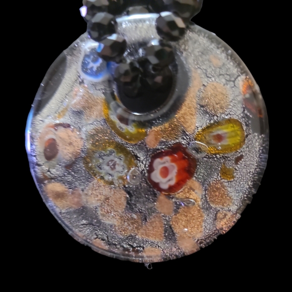 Handmade By Boho Vibes Crystal and Glass Necklace 23" Lot 10 - Picture 3 of 3